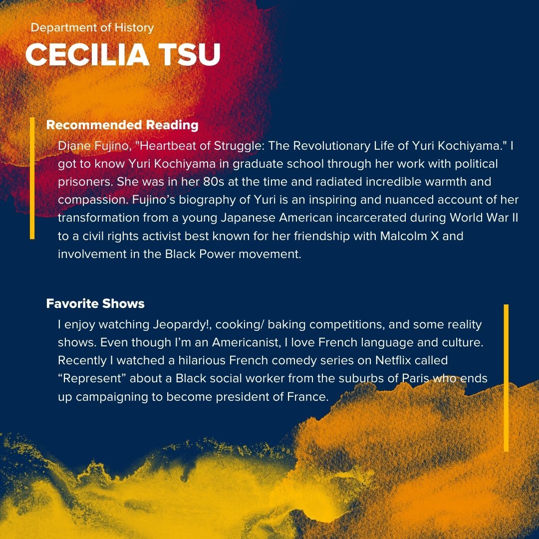 Cecilia Tsu - Faculty Highlights 2