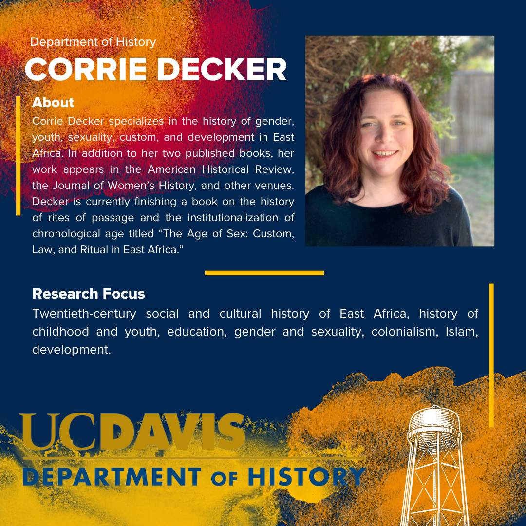 Corrie Decker - Faculty Highlights