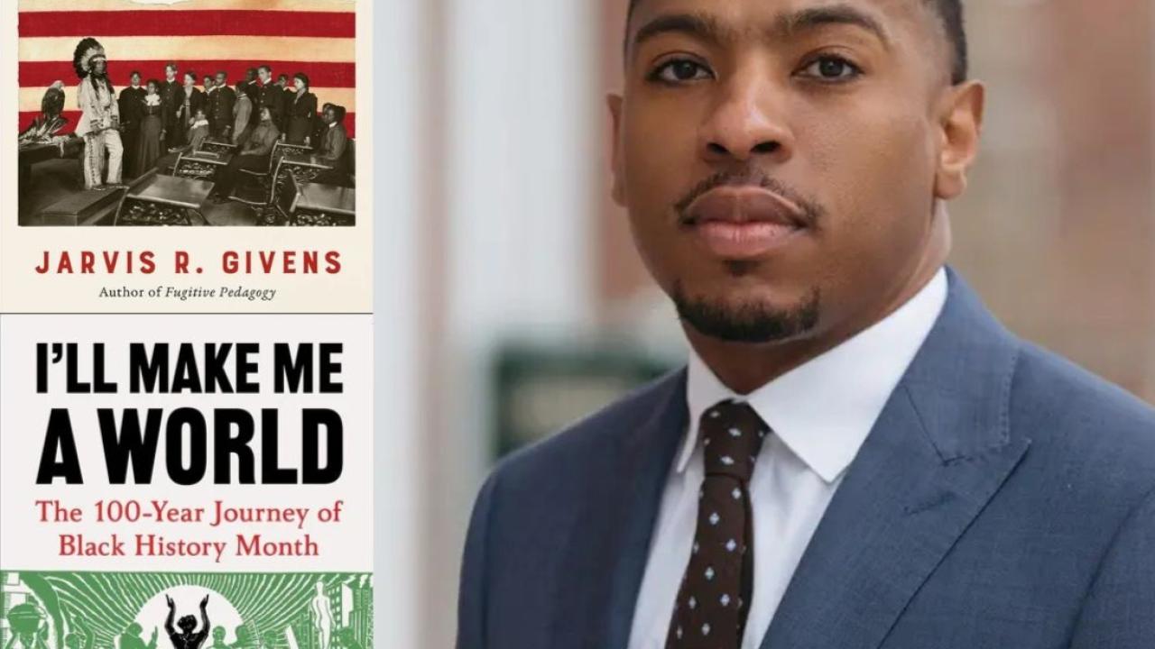 Jarvis Givens and two of his book jackets