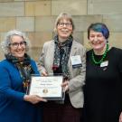 Professor Kathy Stuart Accepting the Award